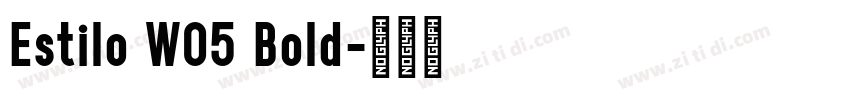 Estilo W05 Bold字体转换